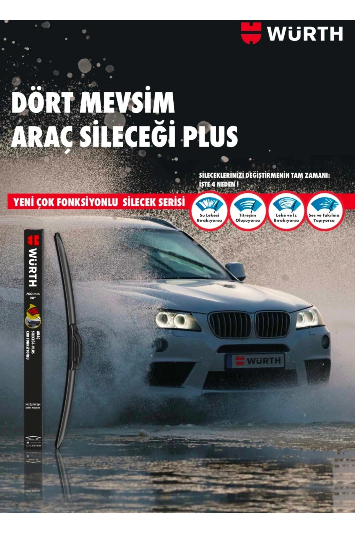 WÜRTH SİLECEK 475 MM 19 İNÇ