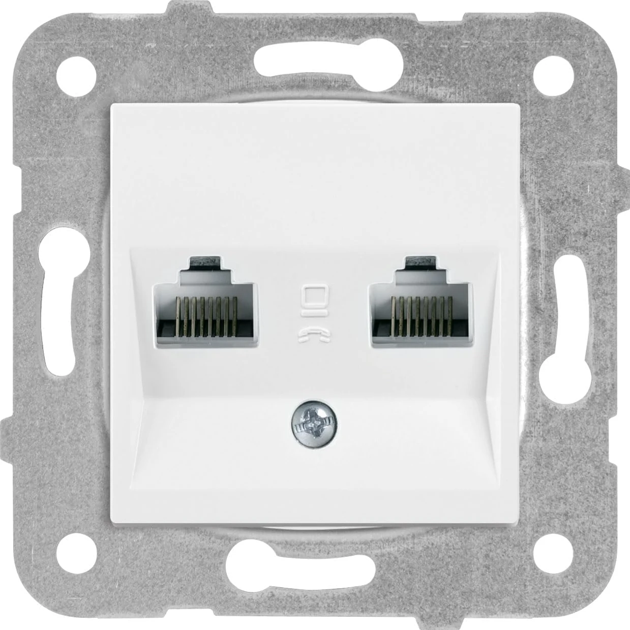 Karre-Meridian Beyaz Ikili Data Cat6 Mekanizma