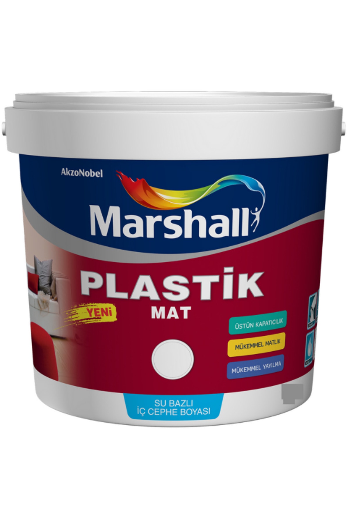 Plastik Mat İç Cephe Boyası Sabun Köpüğü 7.5 Lt