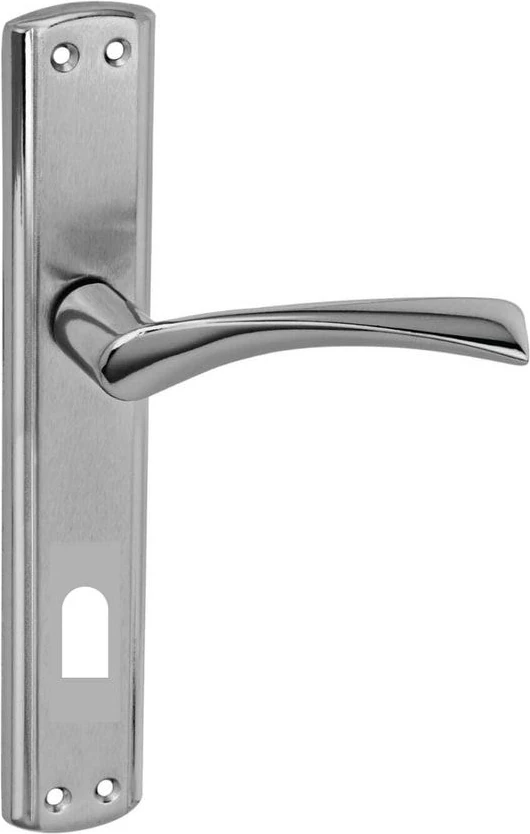 Aynalı Nikel Saten Kapı Kolu, Alüminyum ve Çelik, Şık ve Dayanıklı Tasarım