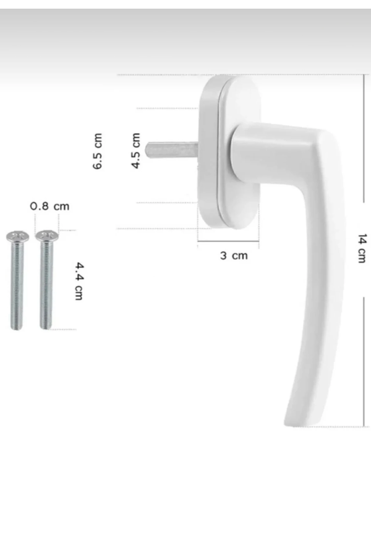 PVC PİMAPEN PENCERE KOLU (BEYAZ)