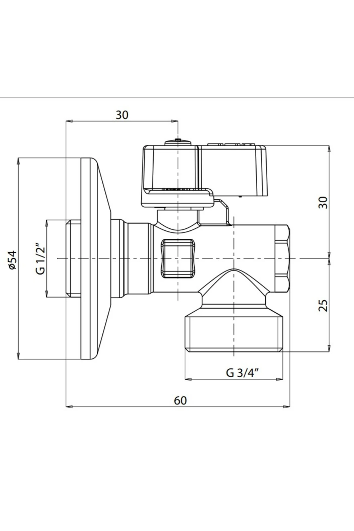30 Adet ECA Filtreli Çamaşır / Bulaşık Makinası Musluğu 1/2 602111059