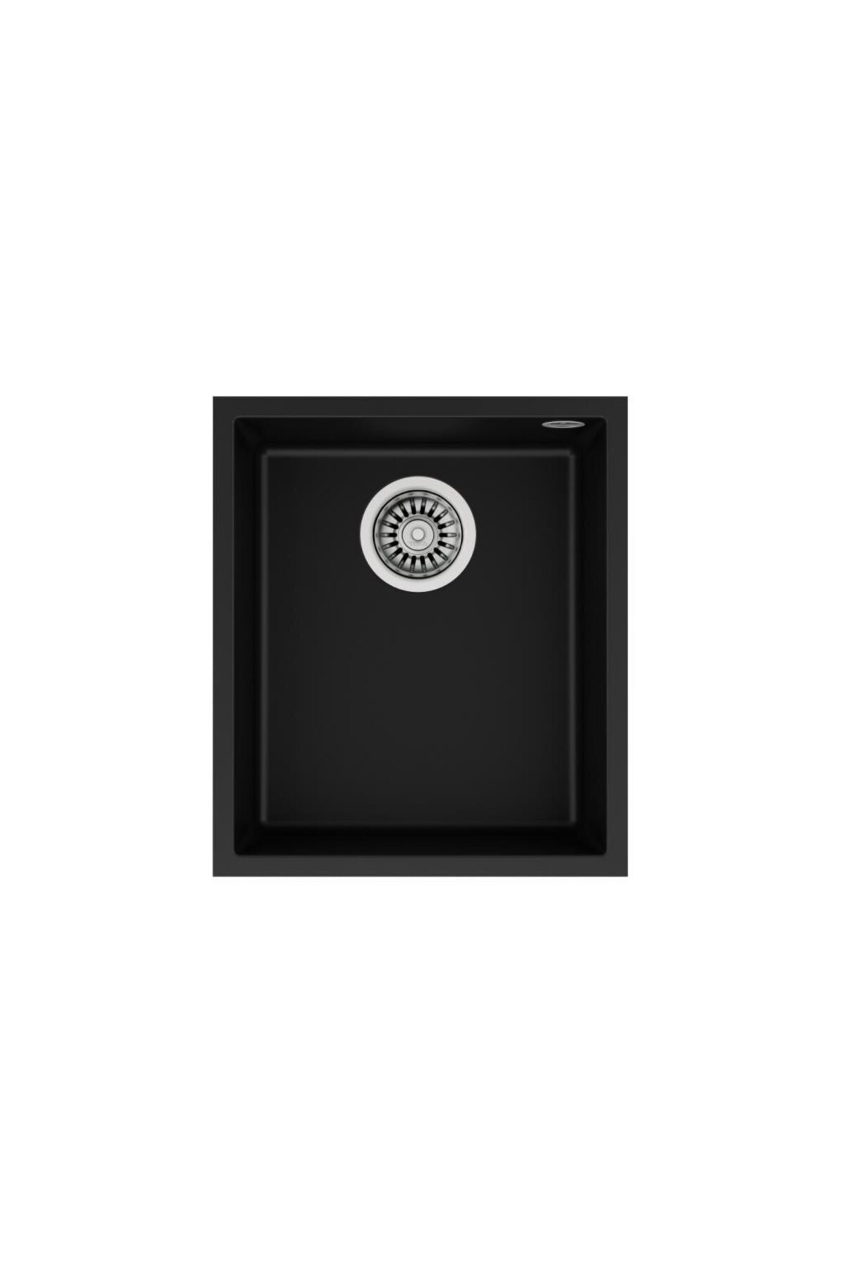 Square 40.40 Tg Tezgah Altı Siyah Granit Evye