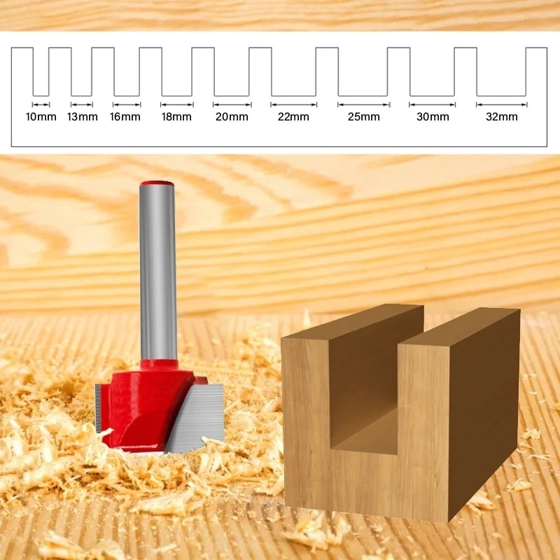 6X18MM 6mm Shank Yüzey Planya Alt Temizleme Ahşap Freze Cnc Kesici Gravür Bıçağı Yönlendirici Bit Ağaç Işleme Aleti 10-32MM (Yurt Dışından)