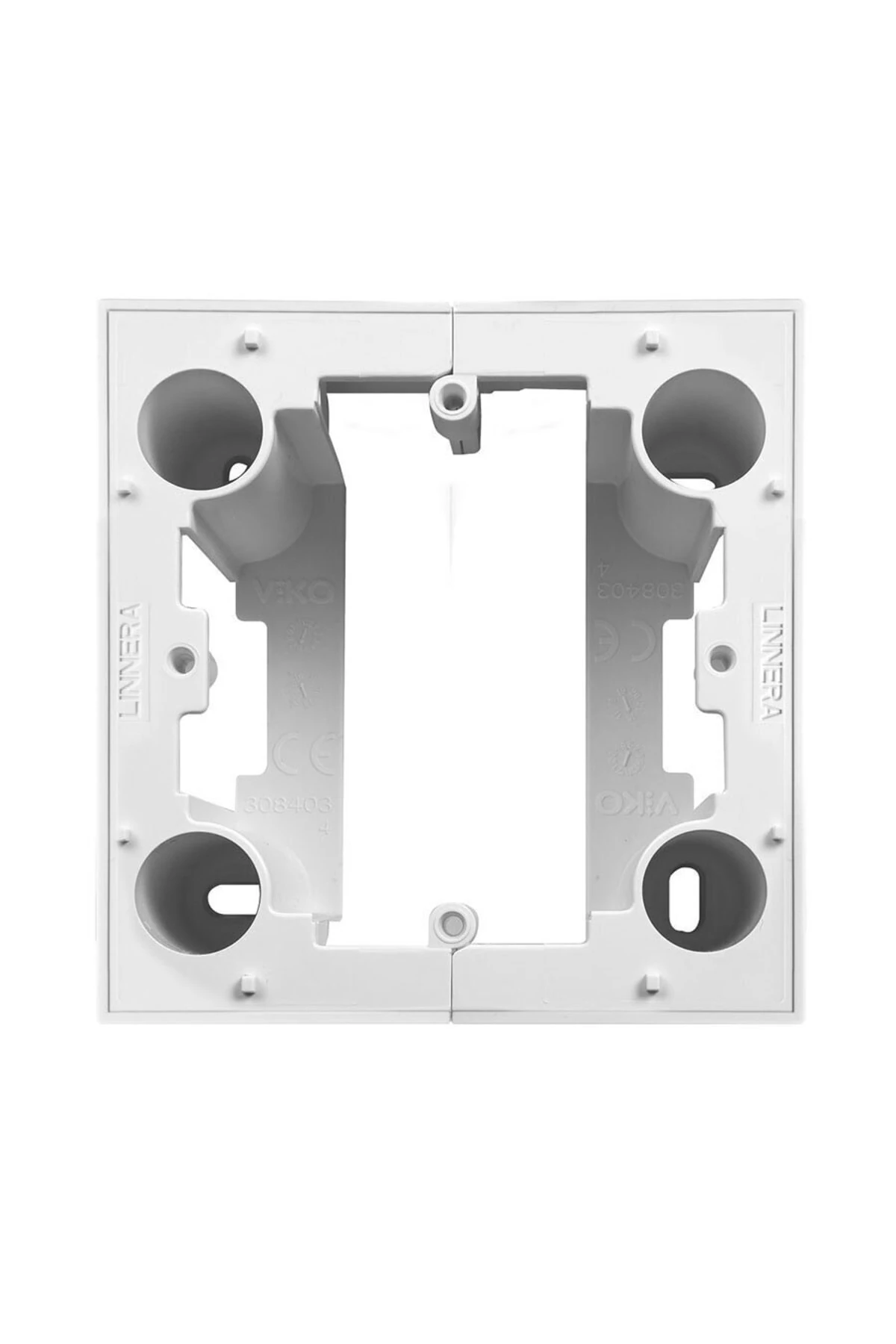 Beyaz Linnera Tekli Sıvaüstü Kasa