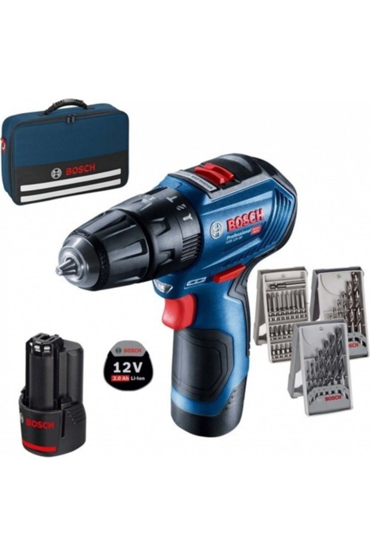 BOSCH Gsb 12v-30 Akülü Darbeli Delme Vidalama