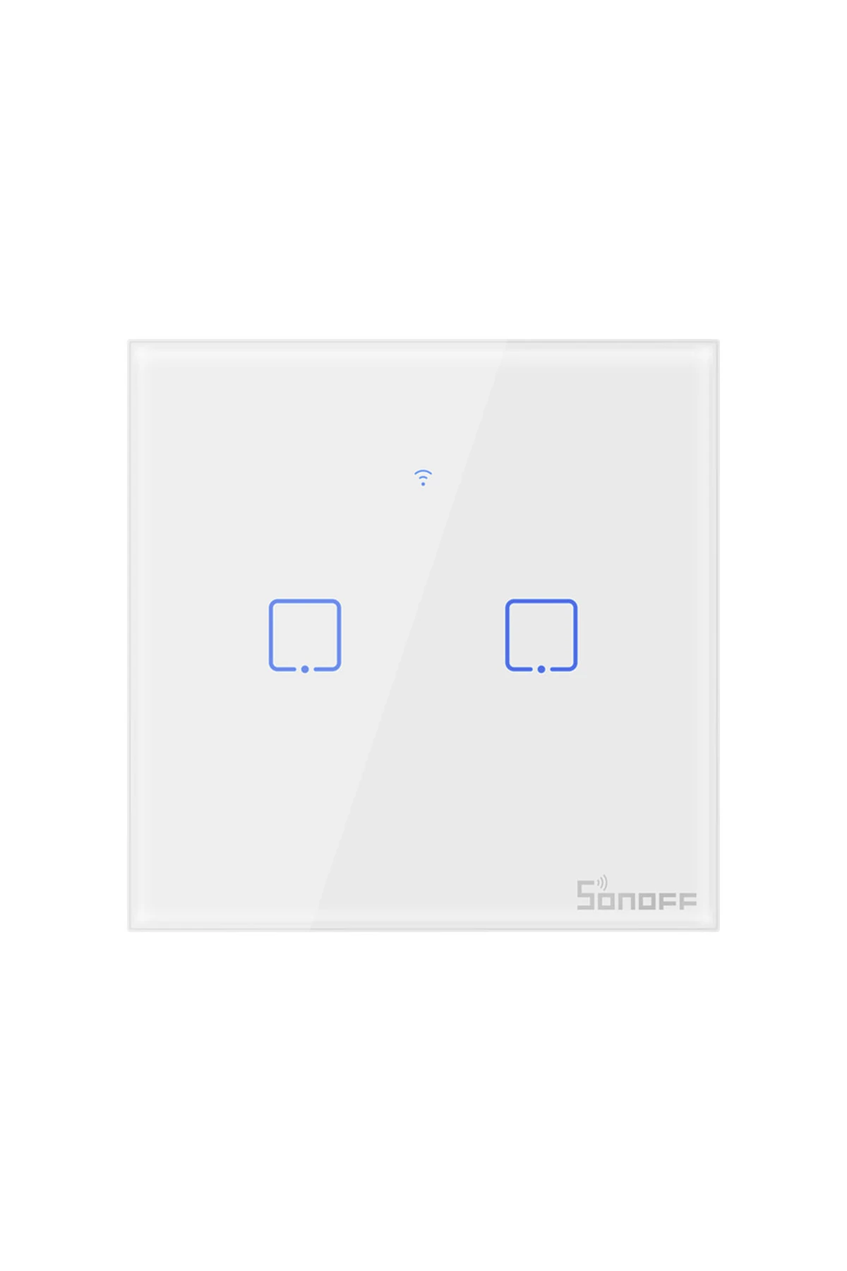 T0-eu-2c Akıllı Dokunmatik Duvar Anahtarı 2 Kanallı