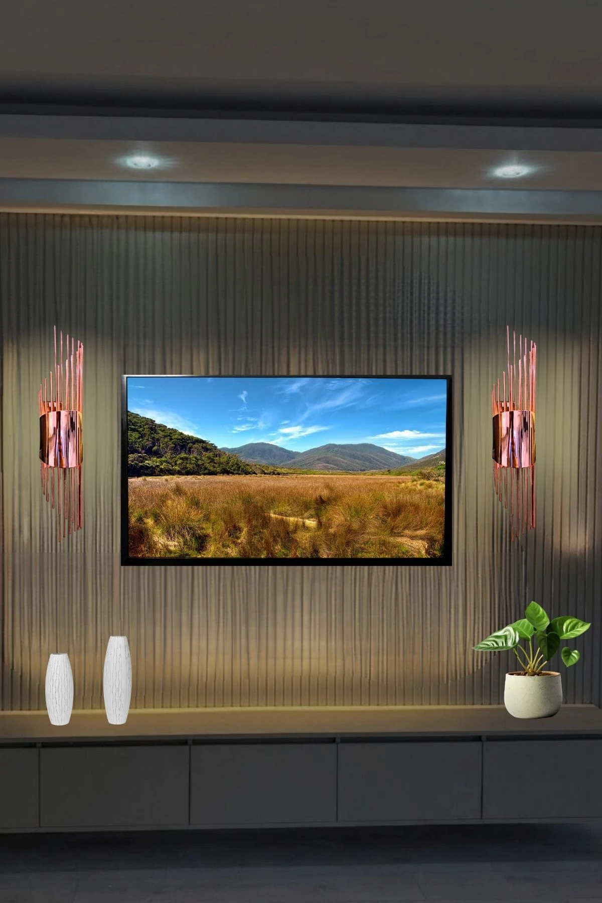 Sarkıt Rose, Pilli Aplik, Anahtarlı, Pilli Elektrikli , Ledli Duvar Aplik, - 1 Adet