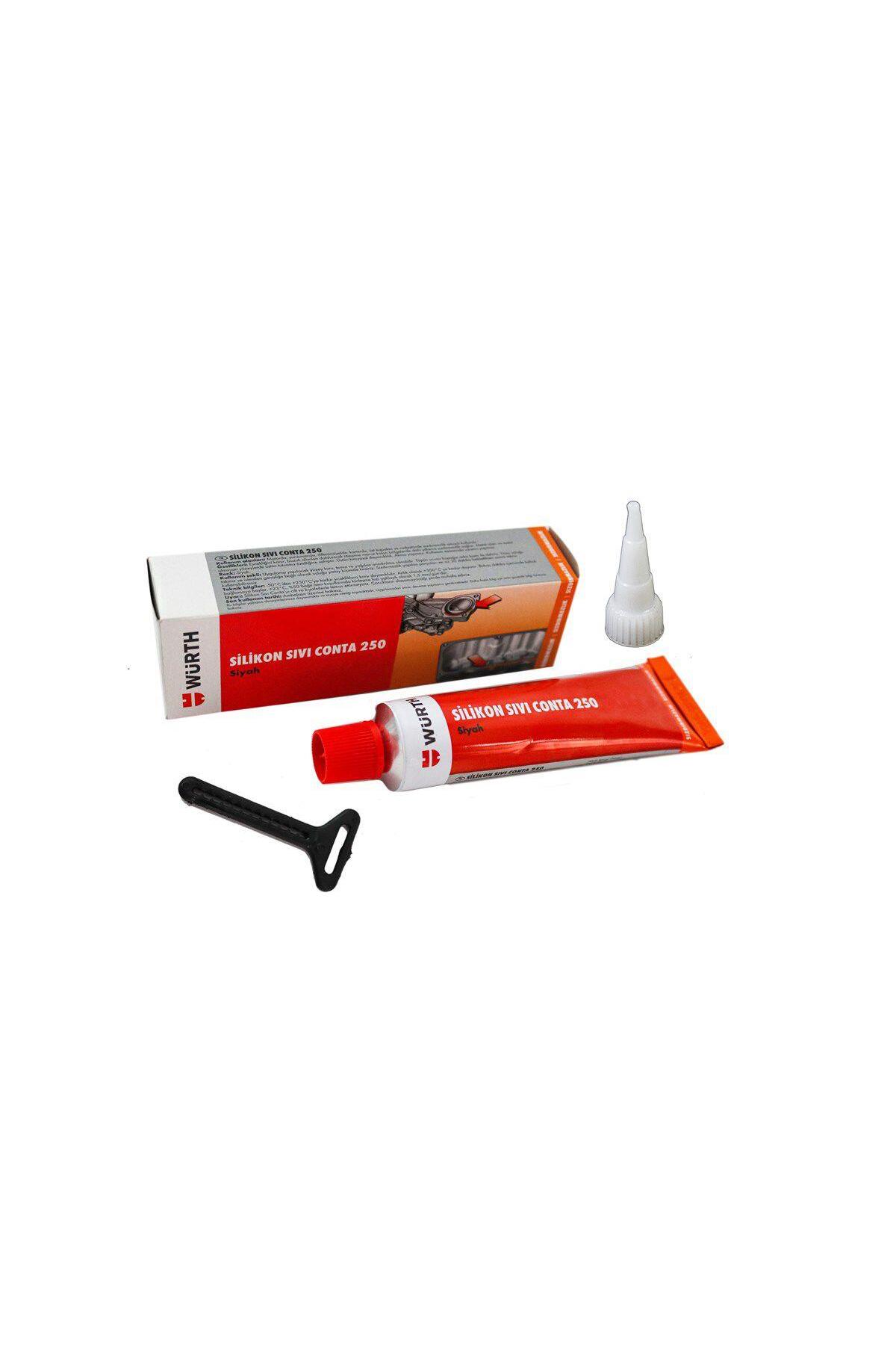 Silikon Sıvı Conta Siyah 250°c 70ml