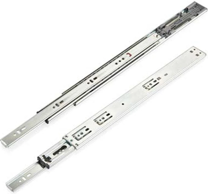 En 43 mm Bas-Aç Teleskopik Bilyalı Çekmece Rayı Kaplamalı - 45 cm (5 Takım)