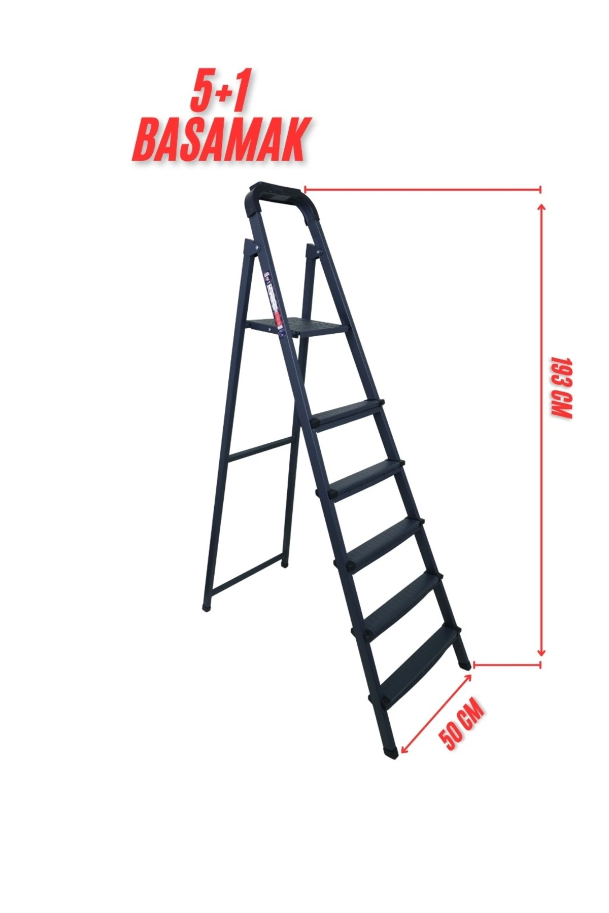 5+1 Merdiven 6 Basamaklı Antrasit-Siyah