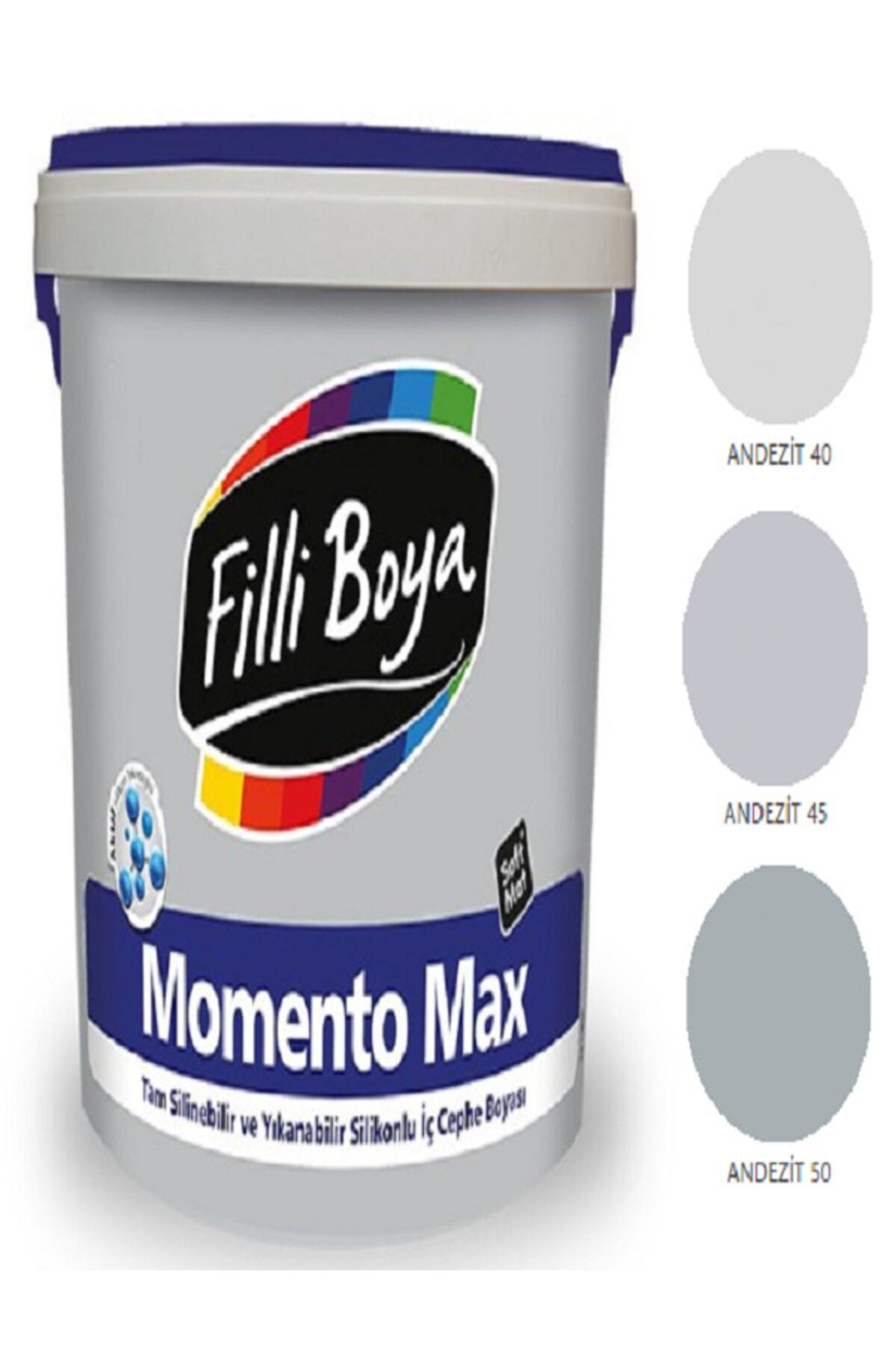 Momento Max Tam Silinebilir Yıkanabilir Silikonlu Mat Boya 15lt (andezit 45)