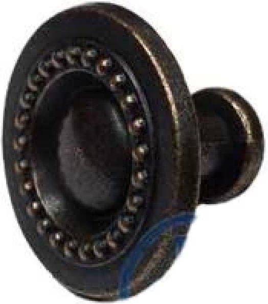 Dekoratif Zamak Düğme - 23X23MM, Eskitme, 100 Adet