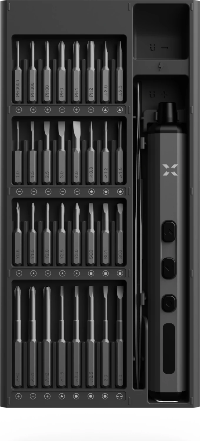 Şarjlı LED Işıklı Otomatik Hassas Tork Ayarlı Taşınabilir Tornavida Seti (68 Parça) X6832