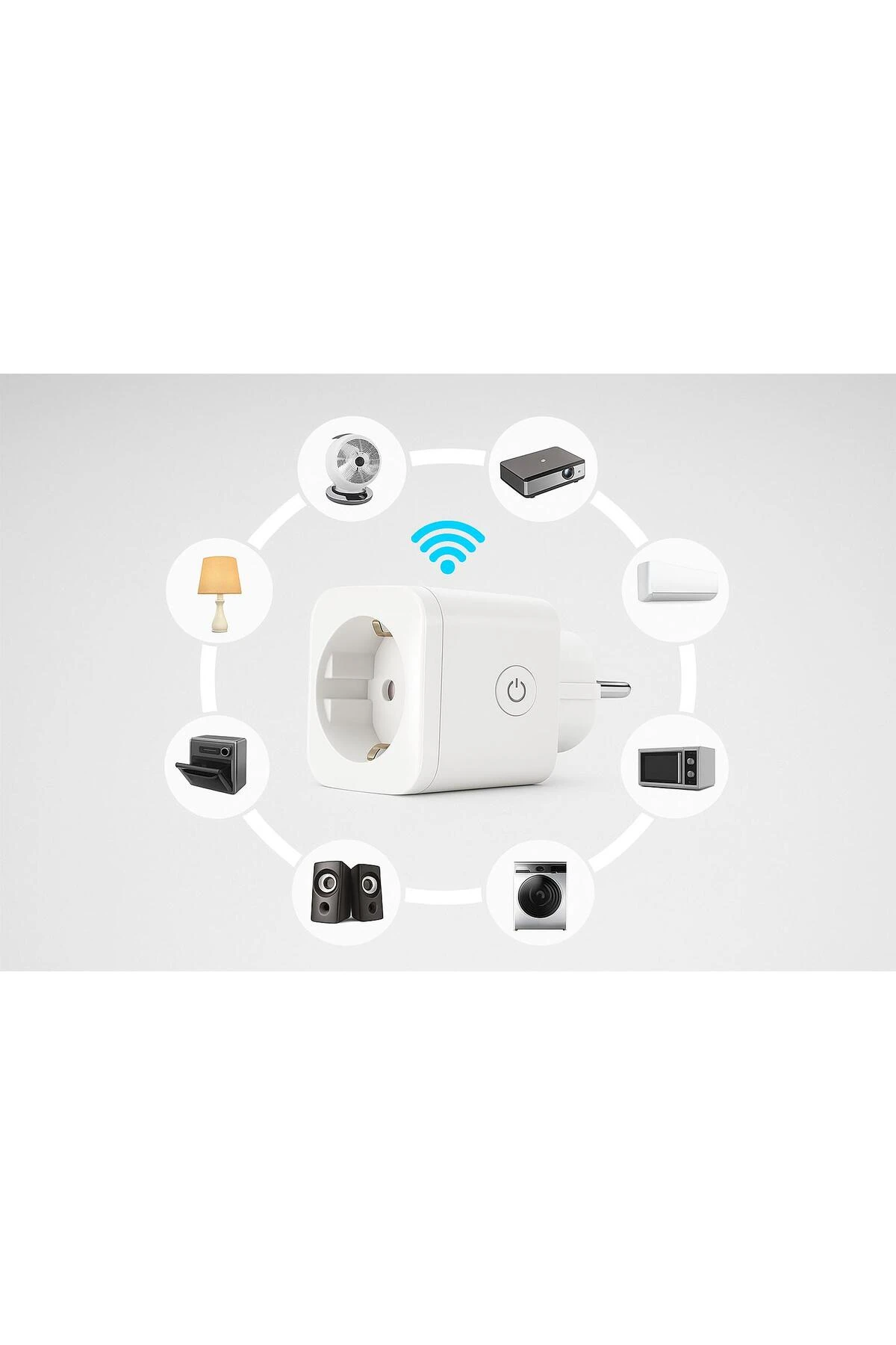 AKILLI PRİZ UZAKTAN TELEFON KUMANDA EDİLEN AKILLI YAŞAM İÇİN ZAMANLAYICI AYARLAYIN TASARUF EDİN