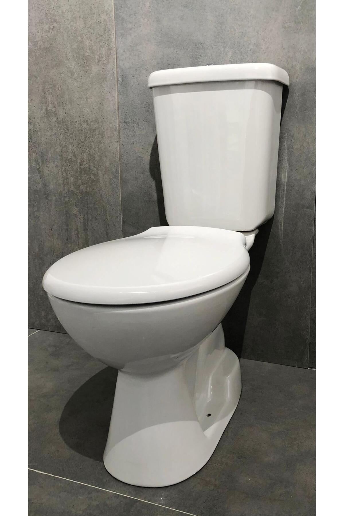 Pitta Alttan Çıkışlı Klozet Seti (4 Parça)Basic PP Kapak