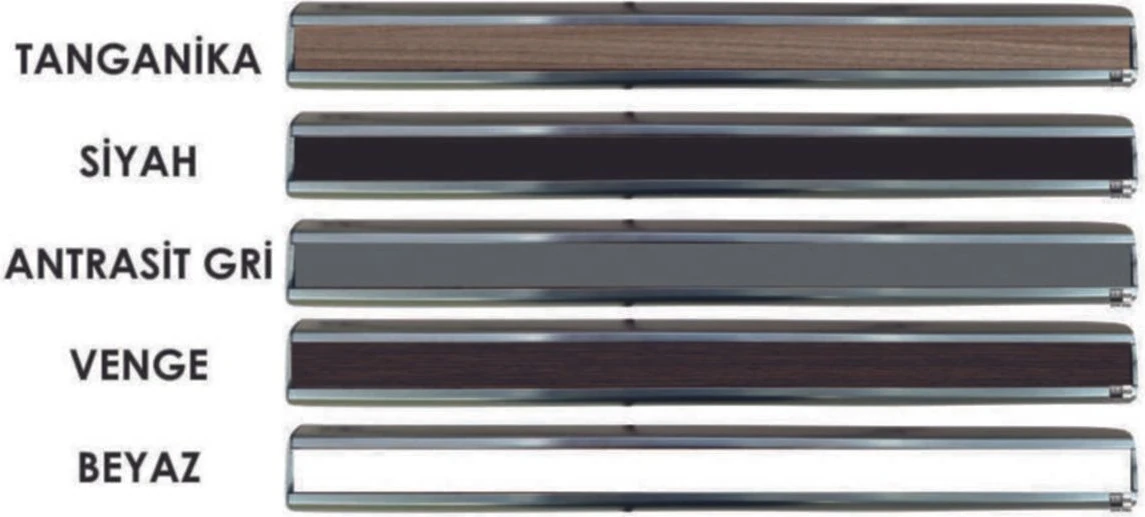 40 cm Ayarlanabilir Çelik Kapı Çekme Kolu, Antrasit Gri Renk, Dayanıklı ve Şık Tasarım