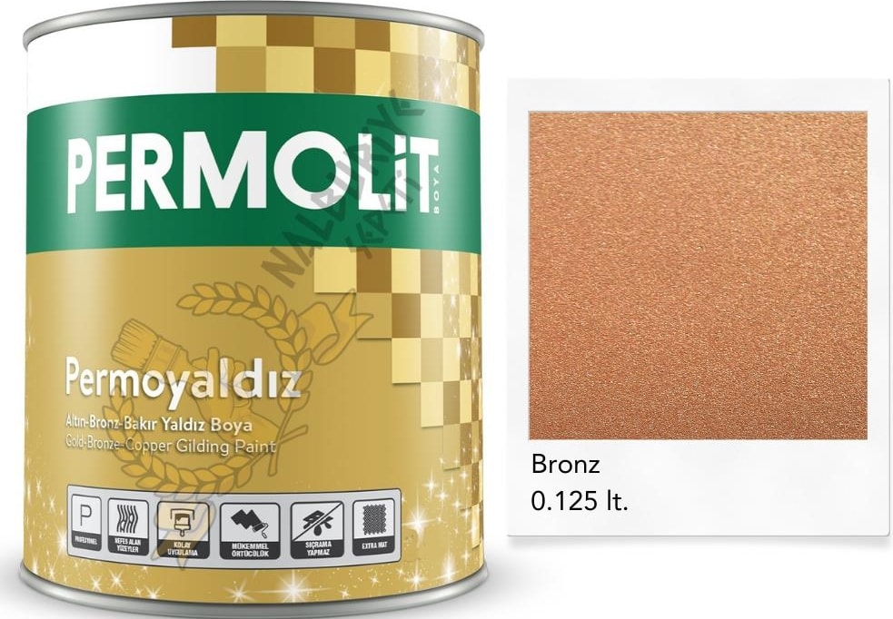 Isıya Dayanıklı Dekoratif Yaldız Boya Bronz 0.125 Lt.