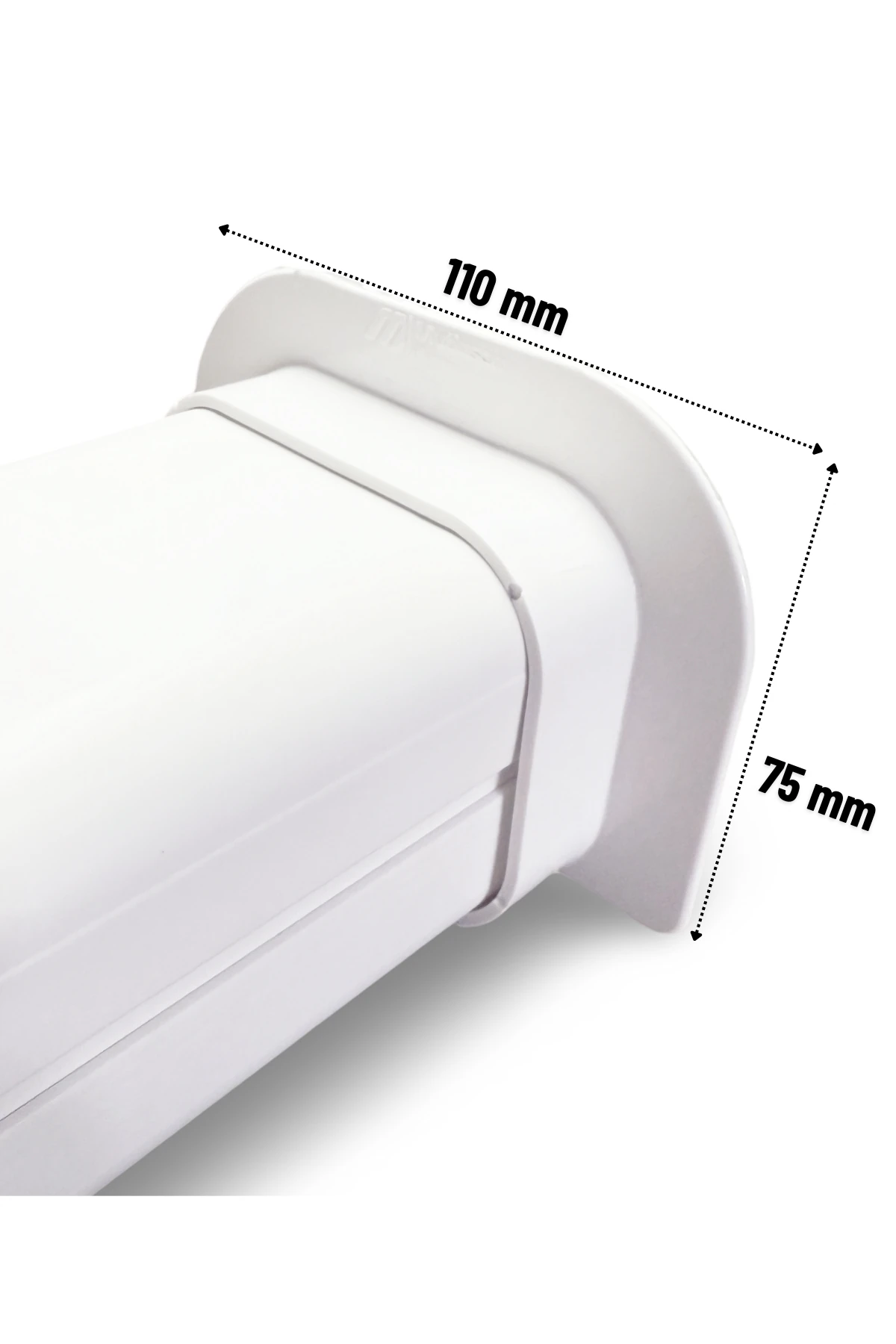 Klima Kanalı Duvar Geçisi Aparatı 75x60 mm