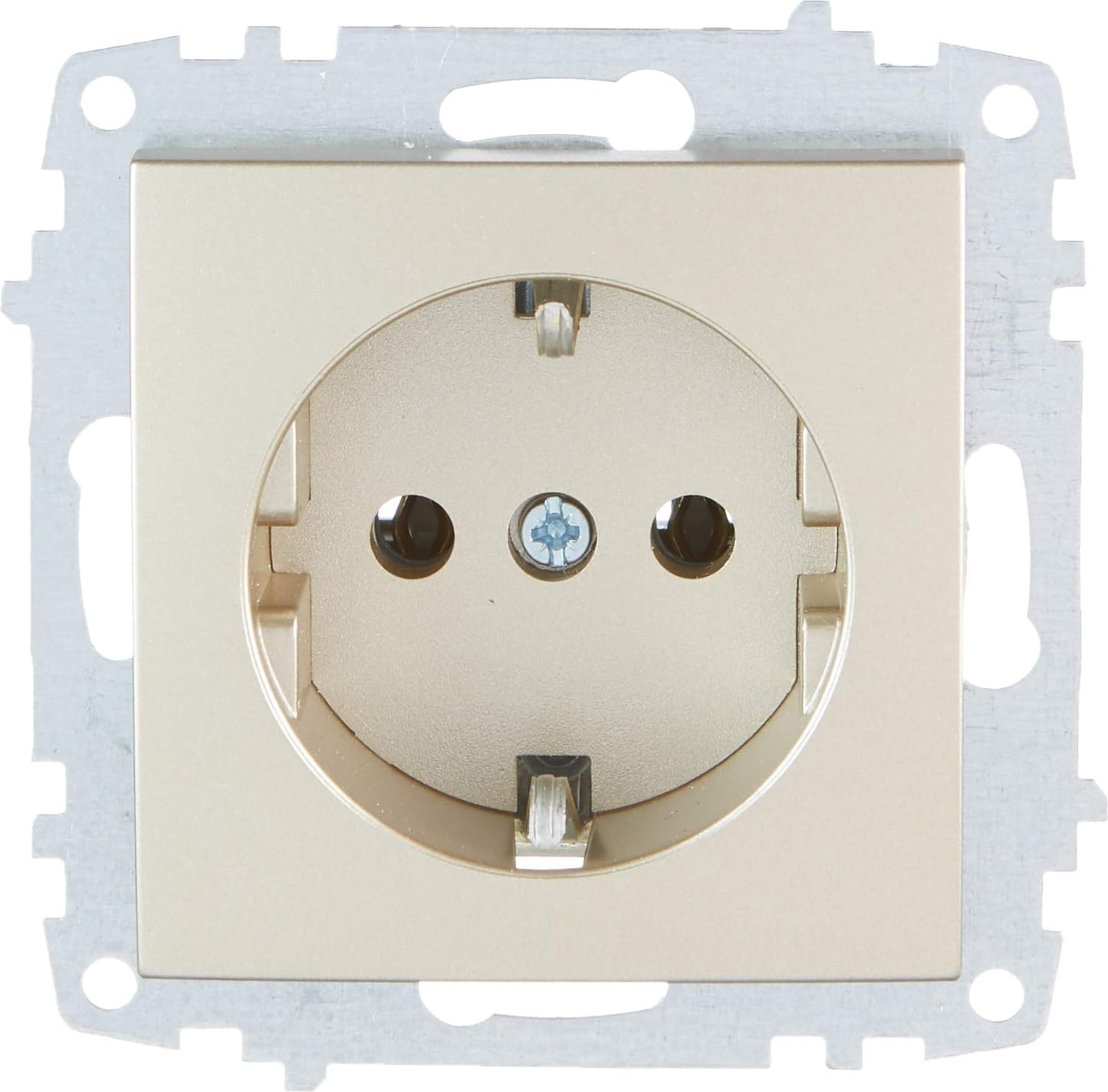 El-Bi Zena Titanyum Topraklı Priz