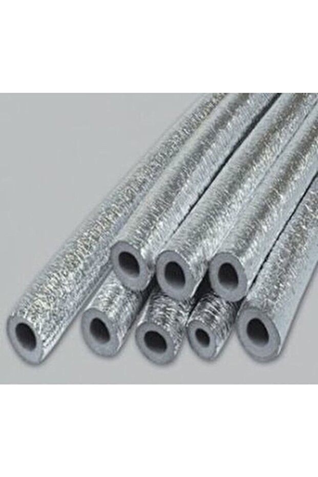 32 Mm'lik Alüminyum Folyolu Izole Boru (1 Metre) 50 Adet 35/10 Alüminyum Folyolu Boru Isı Izolasyon