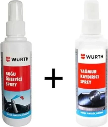 Yağmur Su Kaydırıcı Itici + Buğu Önleyici Sprey Set