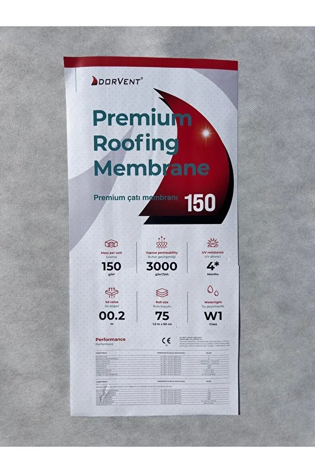 Çatıser Wabis Dorvent Su Geçirmez Çatı Cephe Örtüsü 150gr. Tyvek