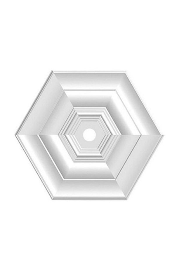 Altıgen 50 cm Tavan Lamba Göbeği Kartonpiyer Stropiyer 2 li Paket