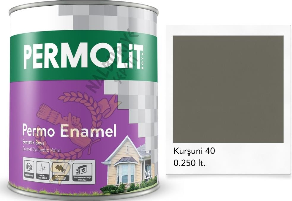 Enamel Sentetik Yağlı Boya Kurşuni 0.250 Lt.