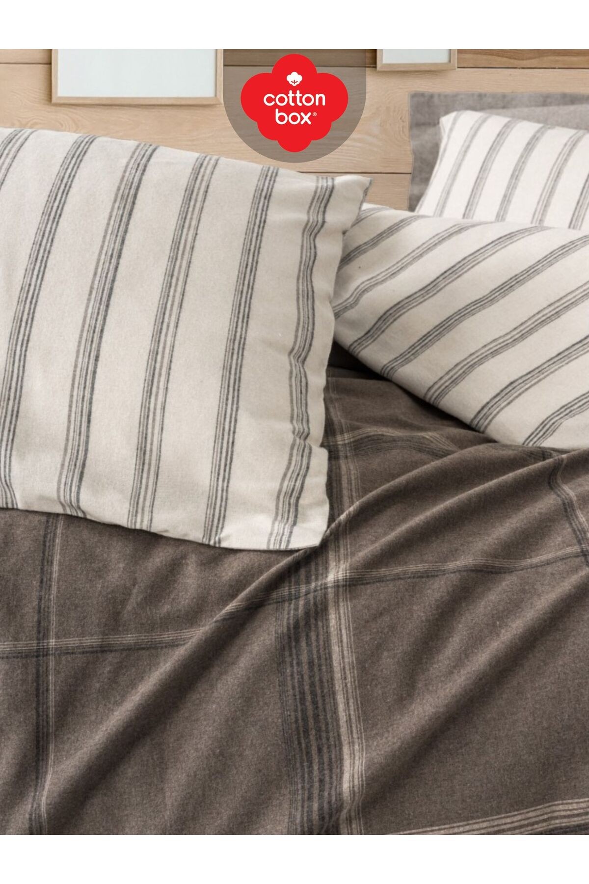 FLANEL WARM CALDO KAHVE Çift Kişilik Nevresim Takımı