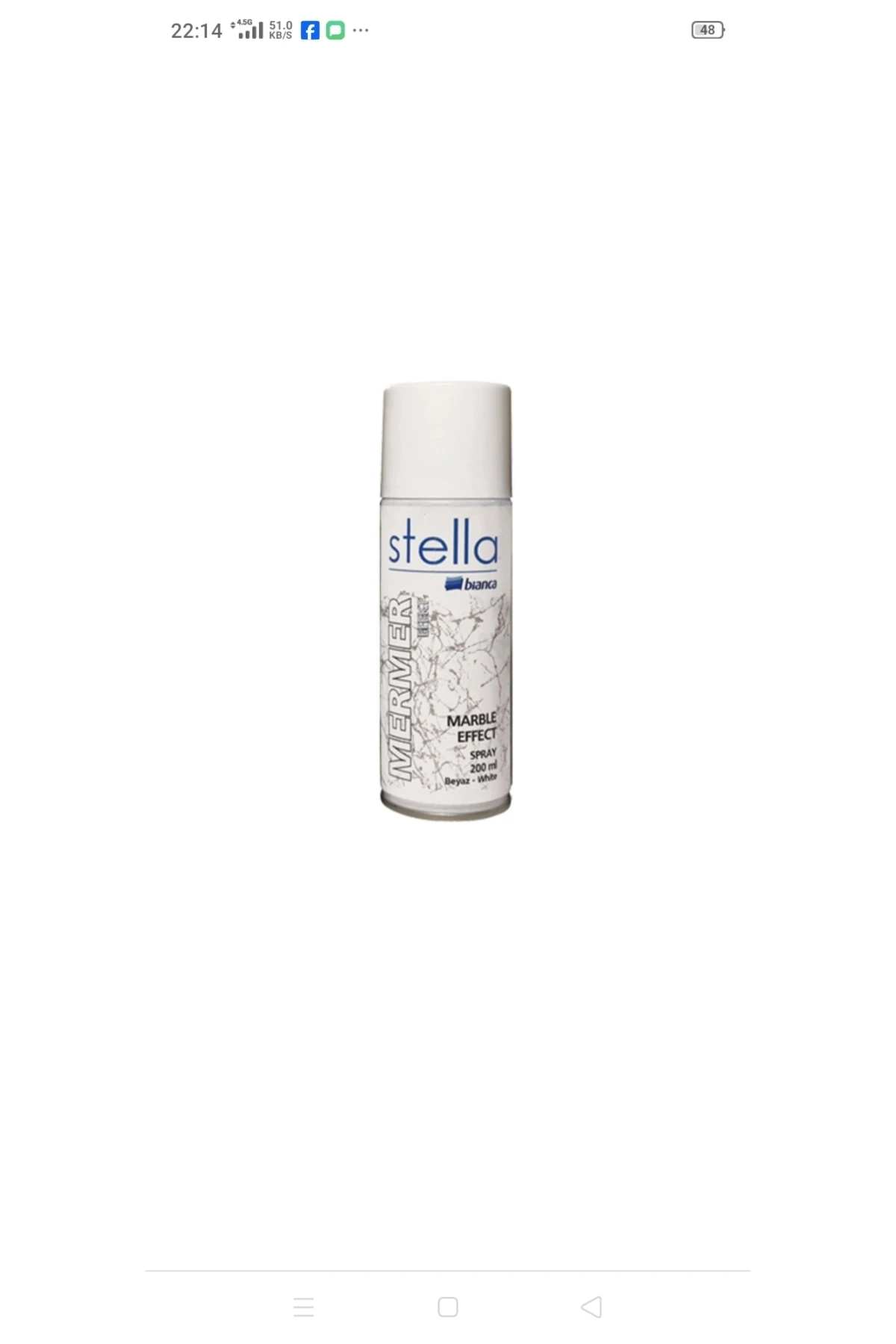 Stella Mermer Efekti 200ml (renk Beyaz )