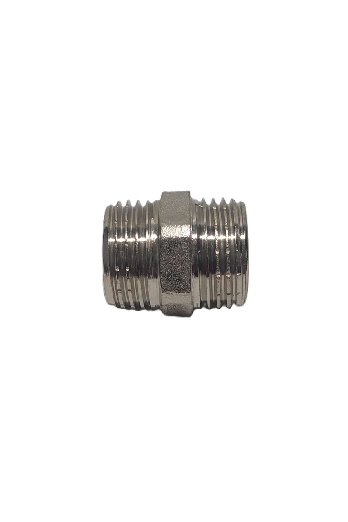 2'Li Paket 1/2" Sarı / Krom Dişli Nipel Dn15 - Chrome Nipple