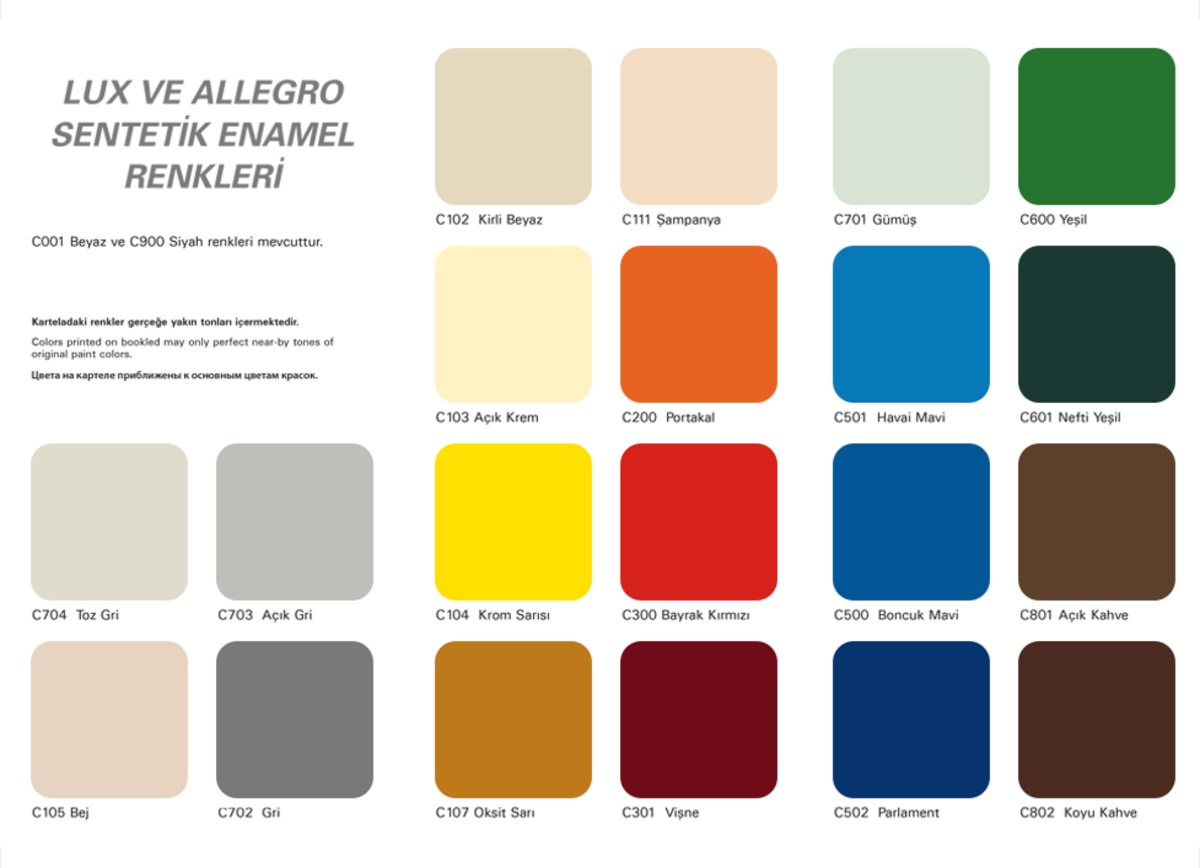 Allegro Sentetik Yağlı Boya