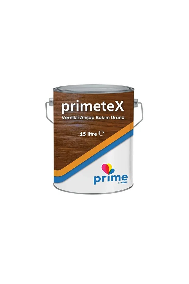 Primetex Solvent Bazlı Yarı Şeffaf Vernikli Ahşap Koruyucu 15 LT KOYU MEŞE