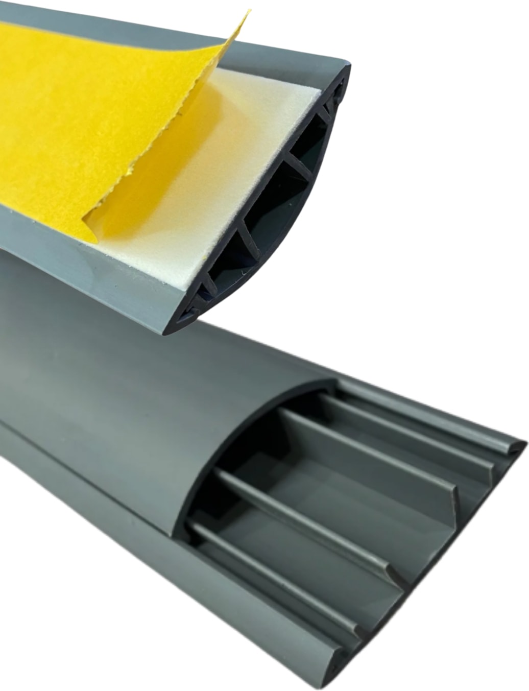 1m Kendinden Yapışkanlı 50X12MM Gri Balık Sırtı Kablo Kanalı