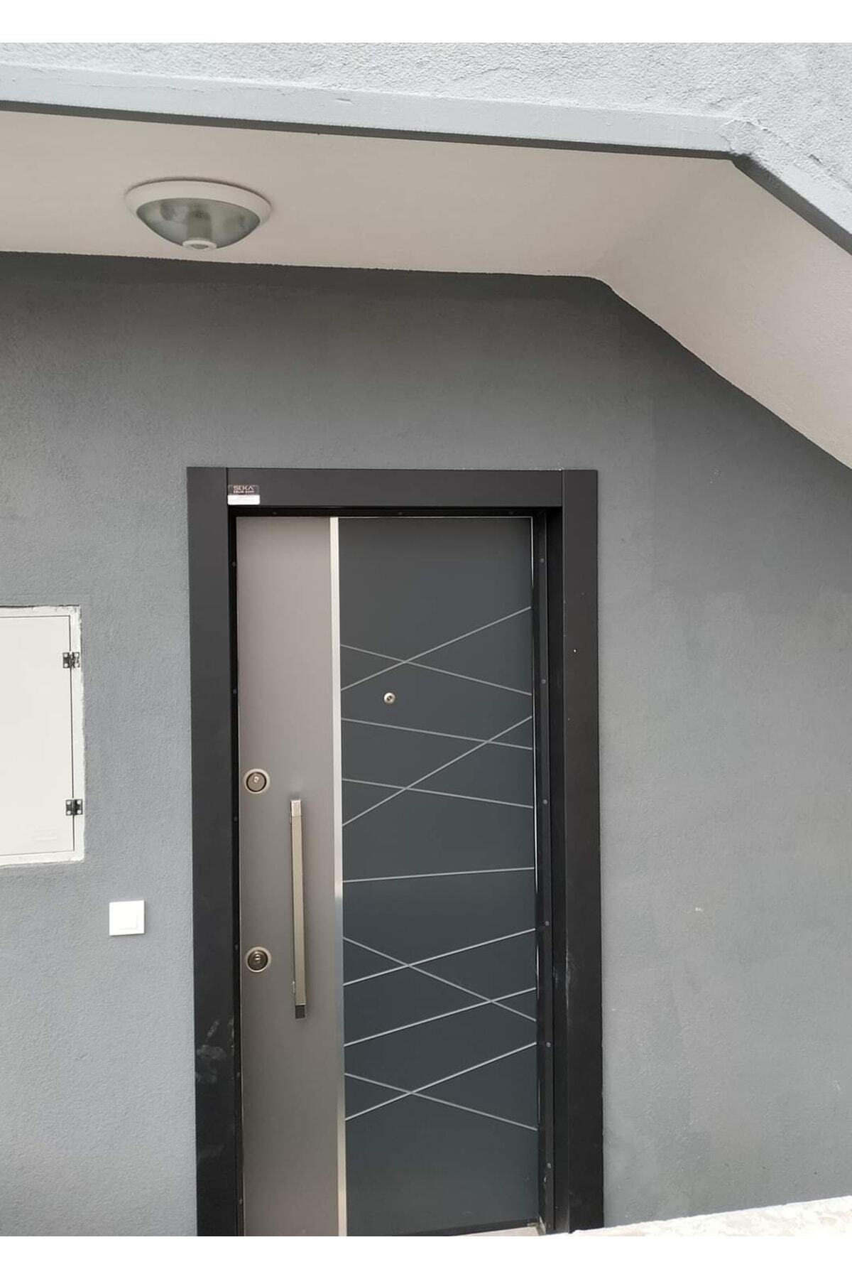 Kompozit Dış Mekan Çelik Kapı Sağ