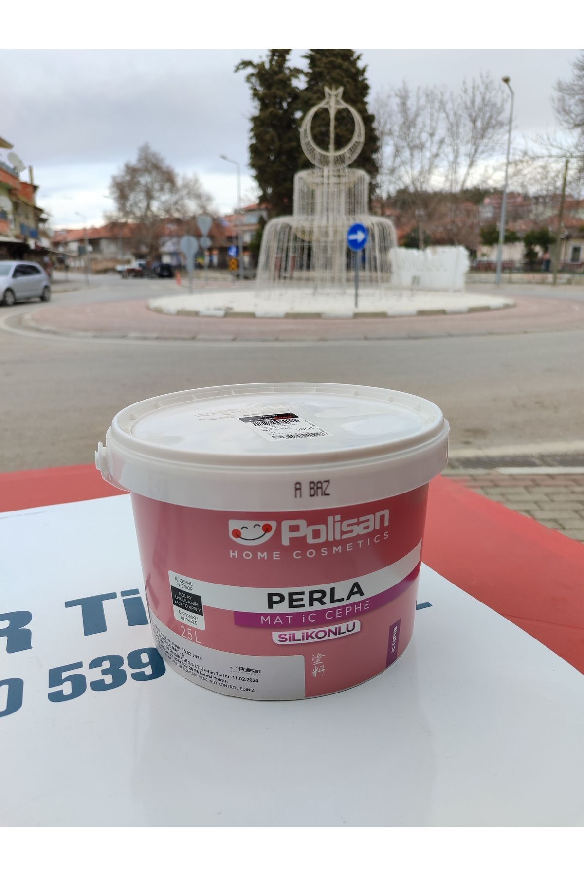 Dingin Gri Renk Silikonlu Silinebilir 2,5litre