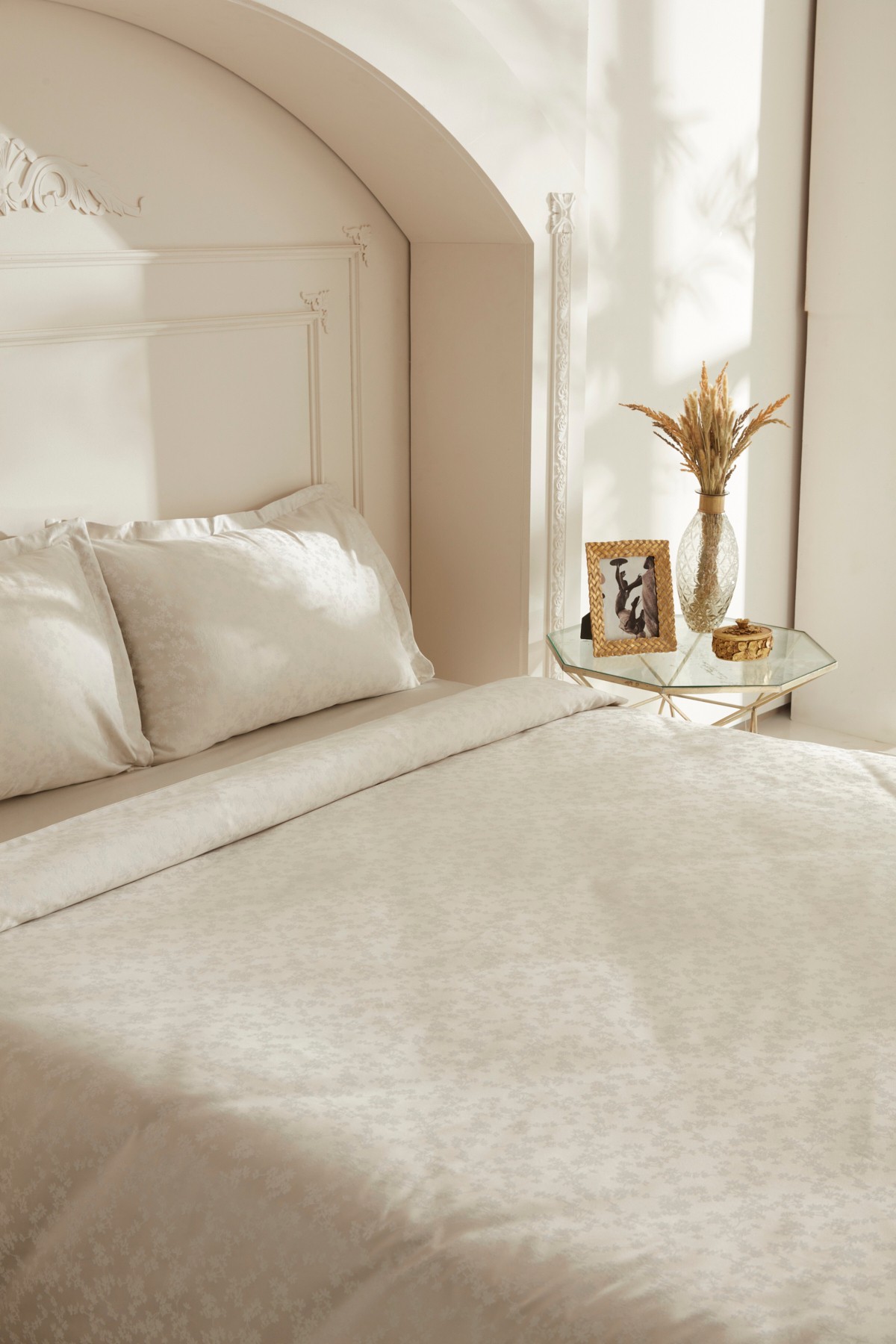 White Collection Venessa Çift Kişilik Nevresim Takımı Ekru