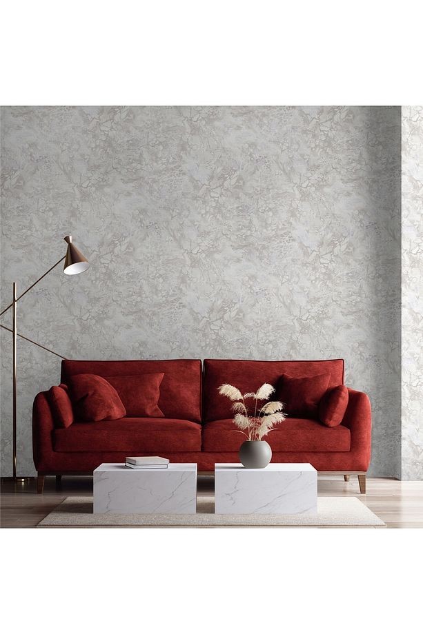 Roka 23101-6 Mermer Desenli Düz Sade Duvar Kağıdı