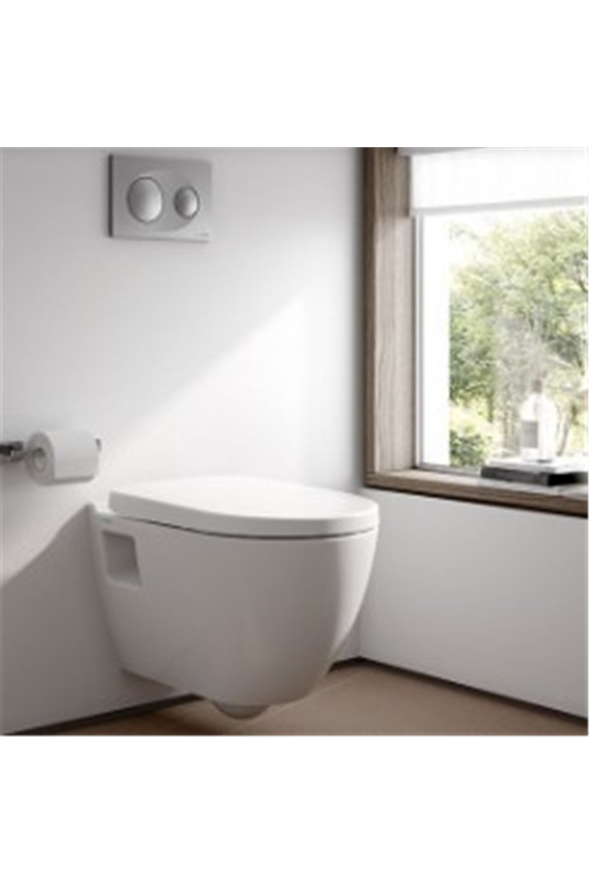Serel 8 Cm Smooth Gömme Rezervuar+mat Buton Seti