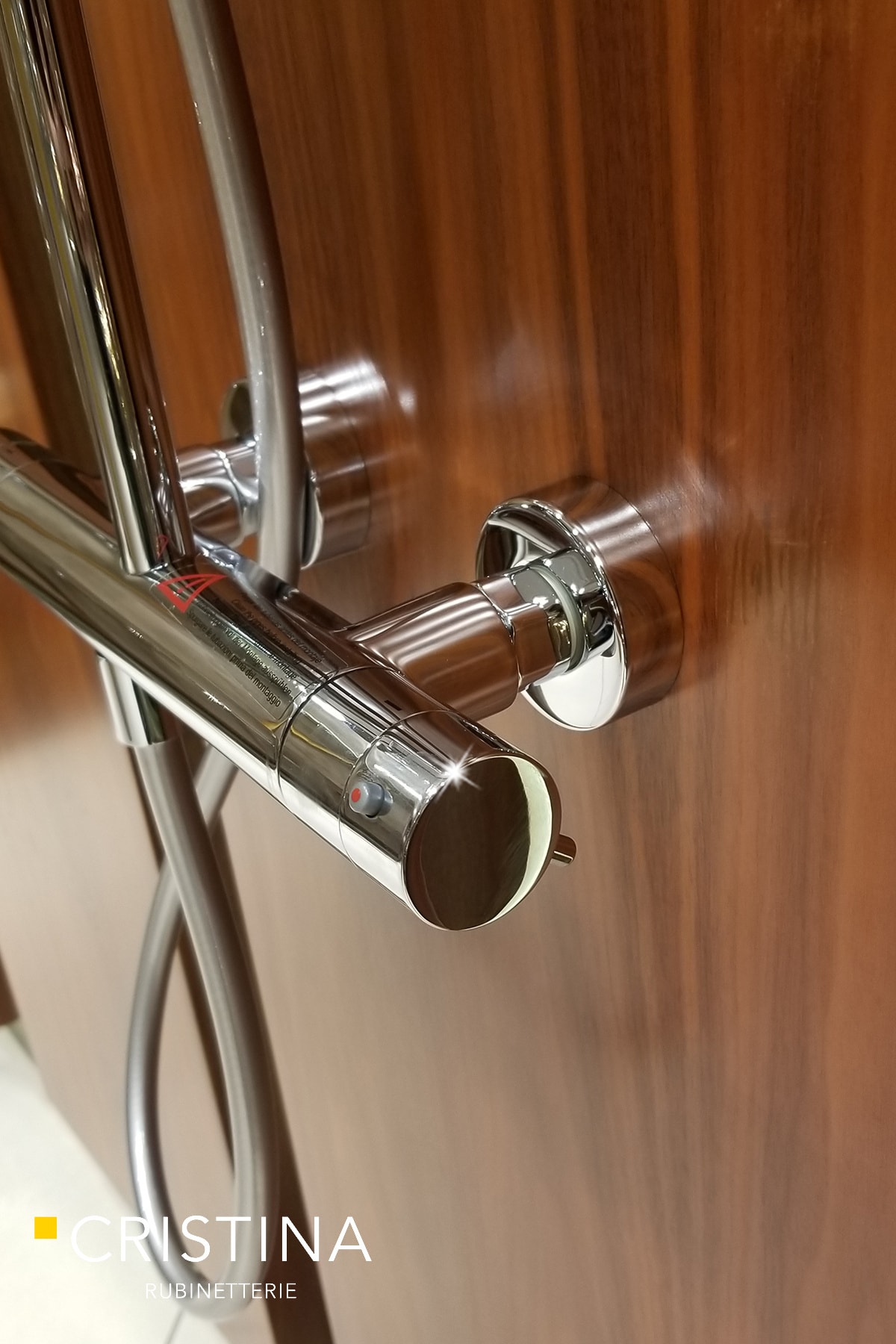 Crıstına Trıcolore Verde Termostatik Duş Seti Chrome