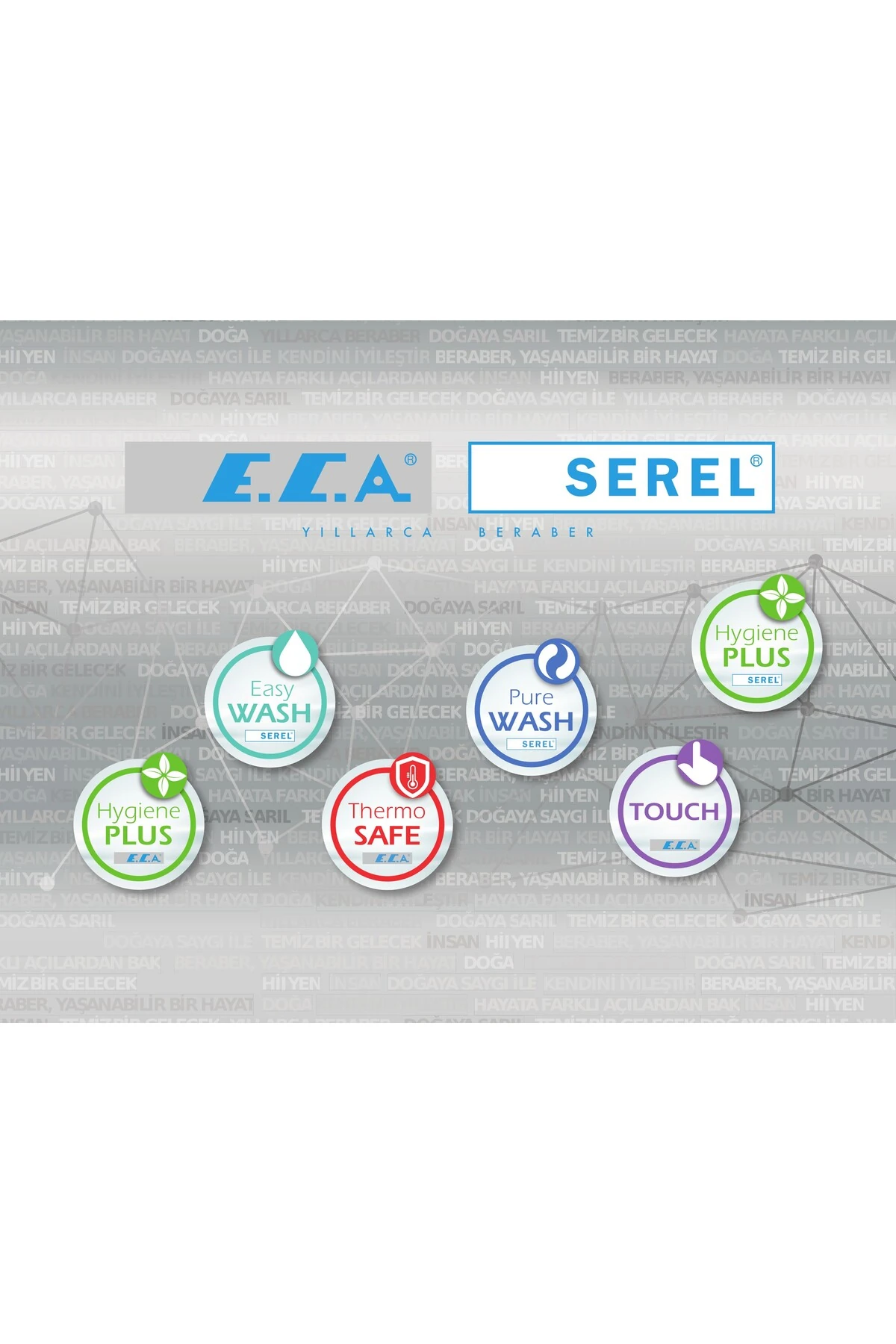 Tiera Banyo Bataryası + ECA Fırat Mafsallı Duş Seti Banyo Üst Takımı