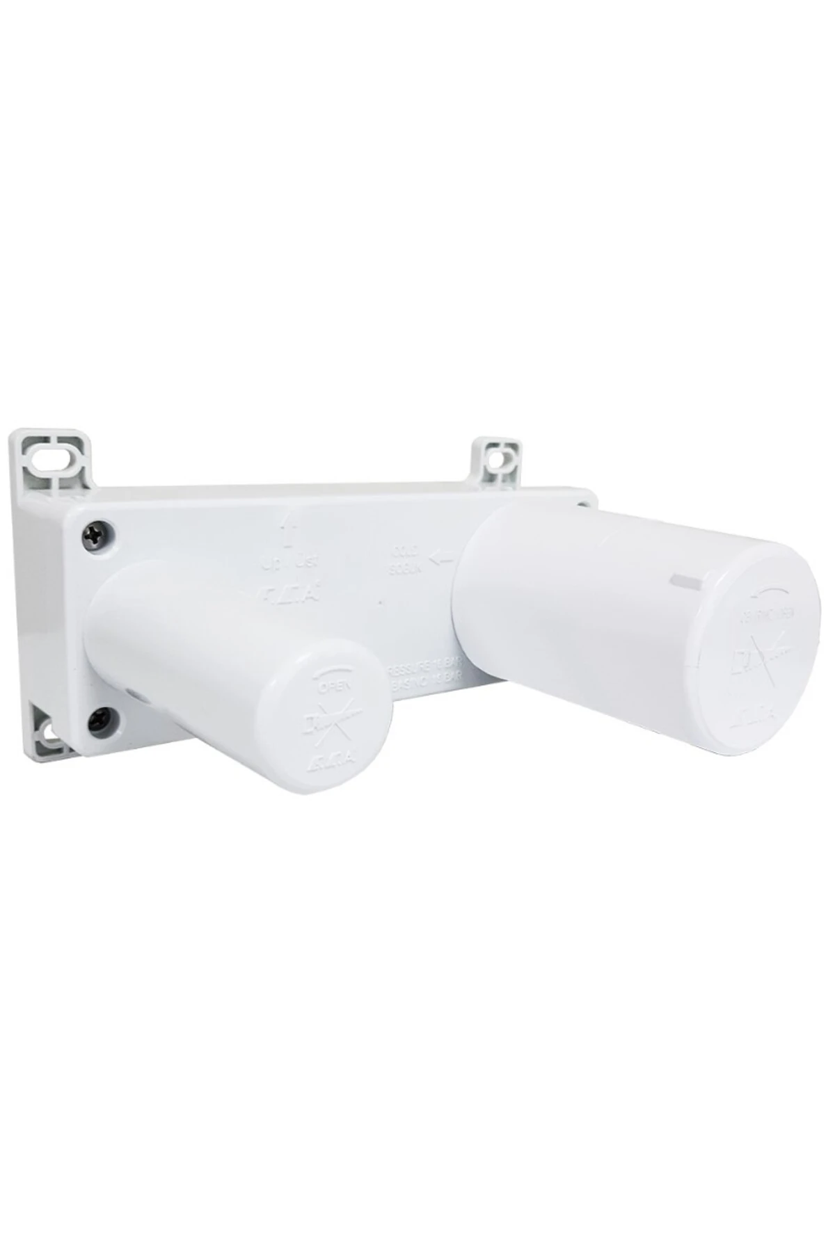 Myra Ankastre Lavabo Bataryası Sıva Üstü Ve Sıva Altı Grubu Çift Rozet Mat Beyaz