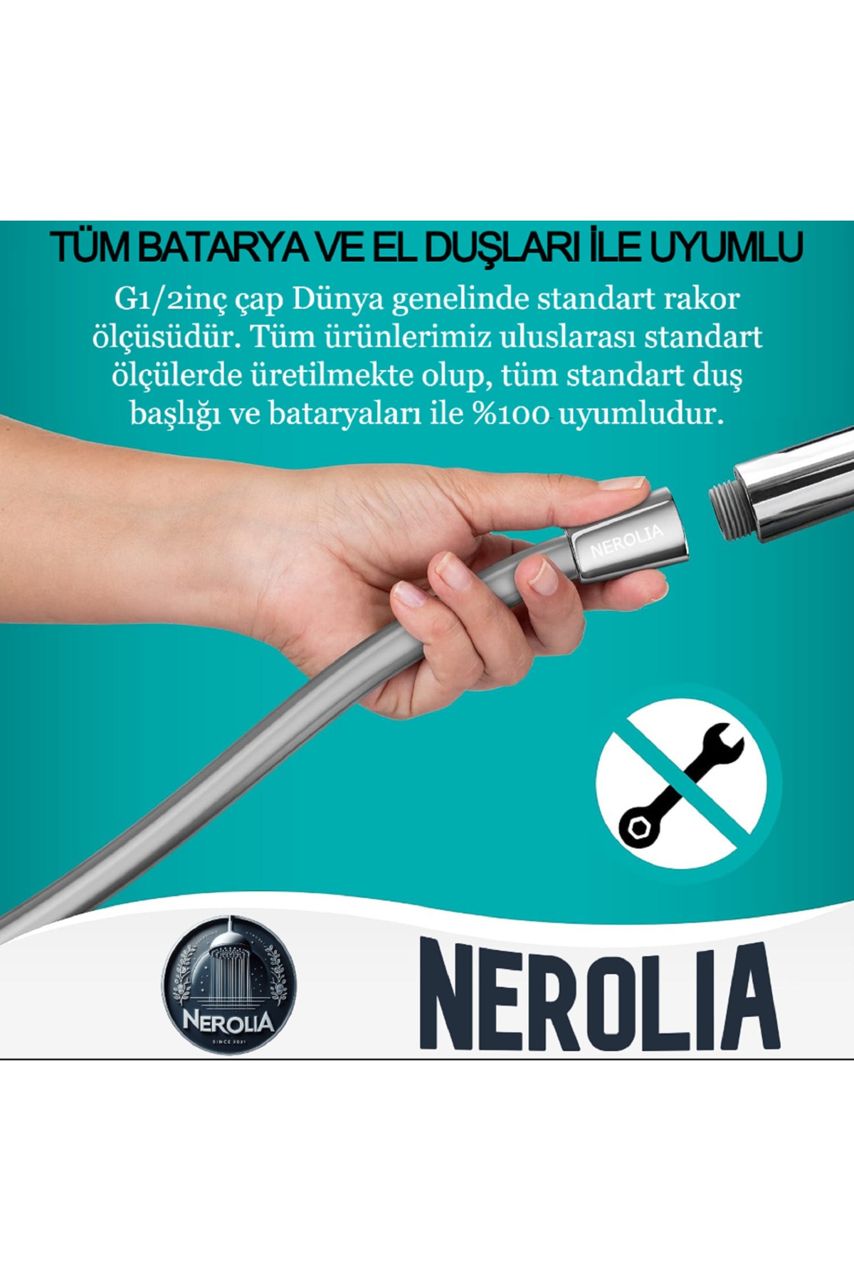 300cm Ultra Uzun Siyah PVC Banyo Duş Hortumu 3 metre