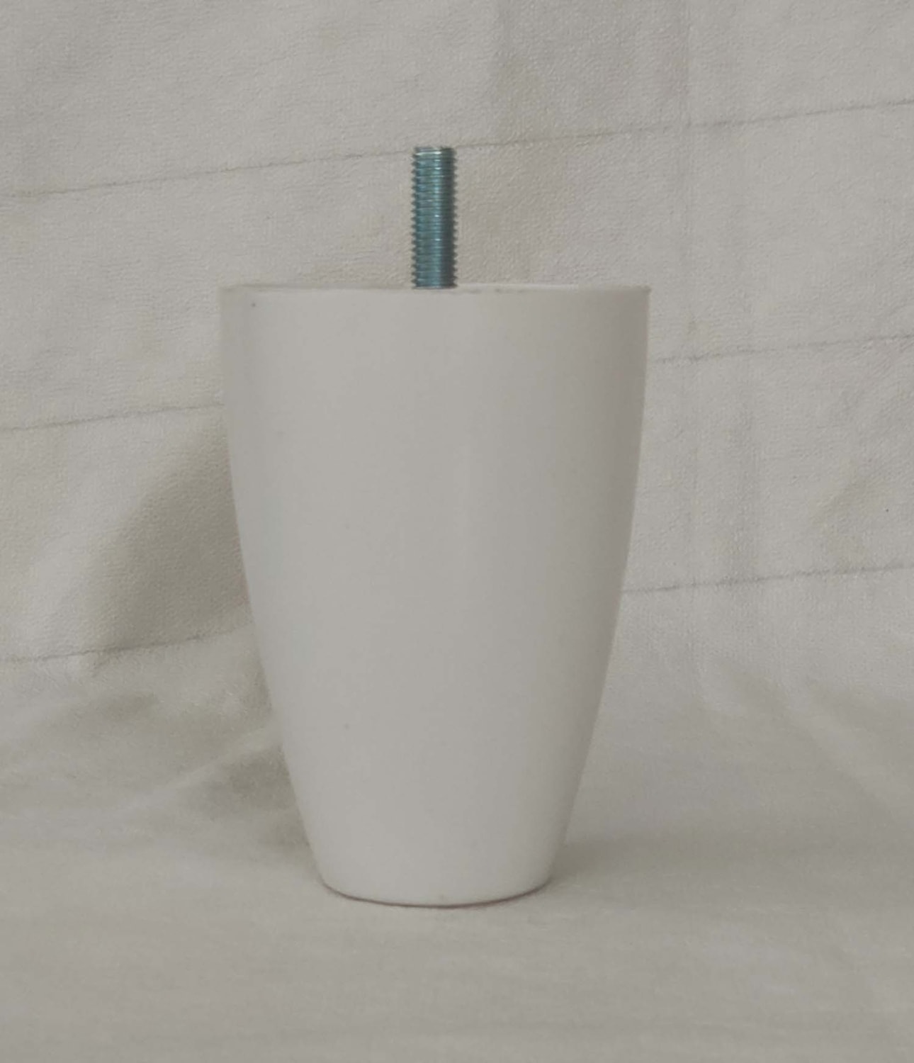Armut Mobilya Ayağı Baza Ayağı Koltuk-Kanepe Ayağı 1'Li Beyaz 10 Cm 3/8 Vida
