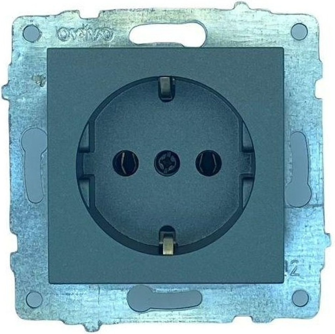 4 Adet  Grano Füme Topraklı Priz Çerçevesizdir