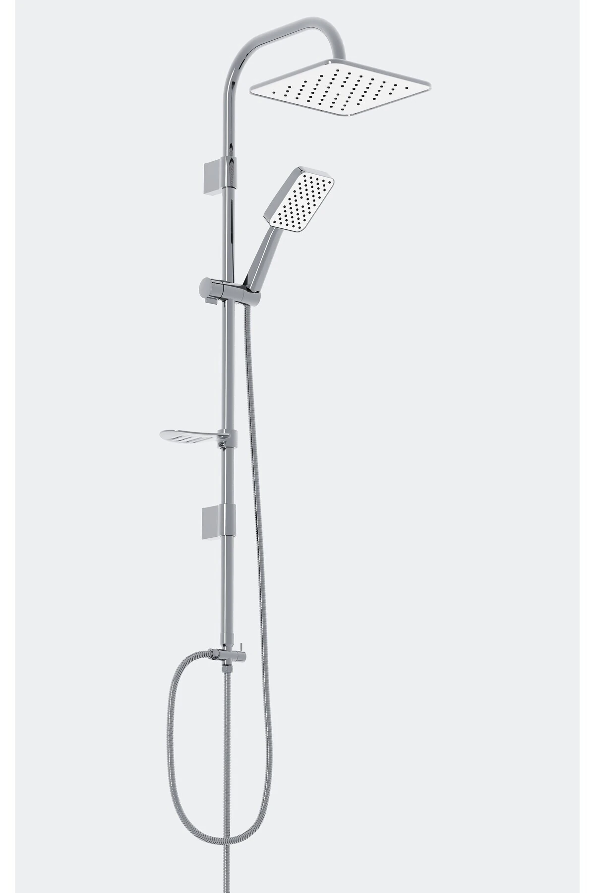 ROBOT DUŞ SETİ KROM BEYAZ TEPE DUŞ SİSTEMİ YAĞMURLAMA SİSTEMİ PASLANMAZ 2 YIL GARANTİLİ