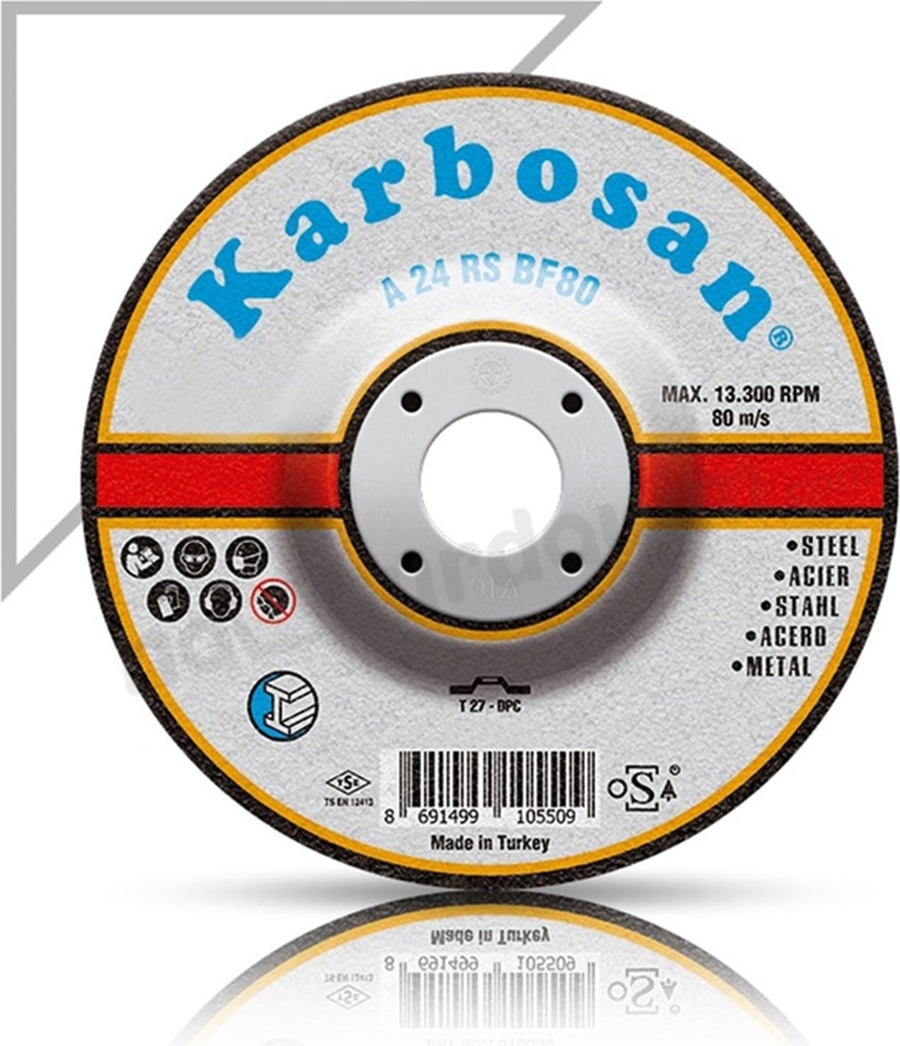 KARBOSAN 180 x 8 x 22 Pik Döküm (Sc) Taşlama Diski 10 Adet