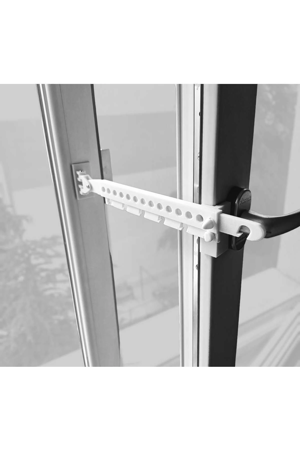 2 Adet Ayarlanabilir Plastik Pencere Kolu Kapı Cam Aralama Stoperi Kolu Tutucu Tutacağı Durdurucu Ta