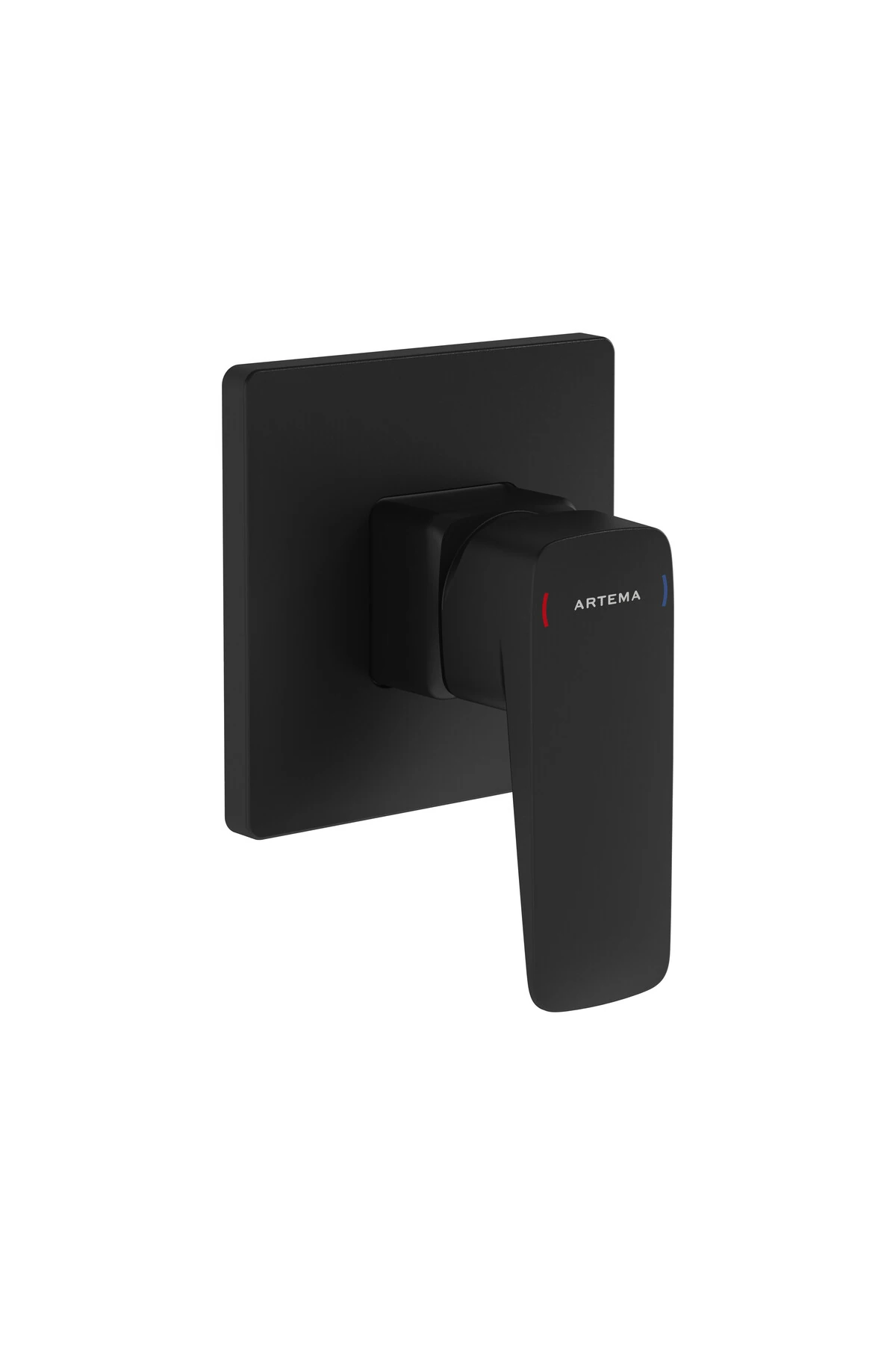 Artema Root Square A4275136 Ankastre Duş Bataryası, Sıva Üstü Grubu, Mat Siyah
